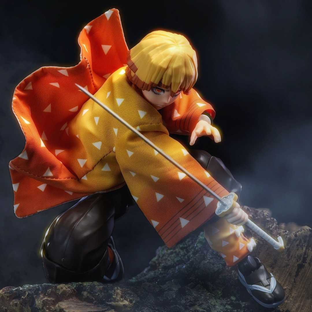 Demon Slayer Haori - شيطان القاتل Shf أنيمي اليدوية Agatsuma