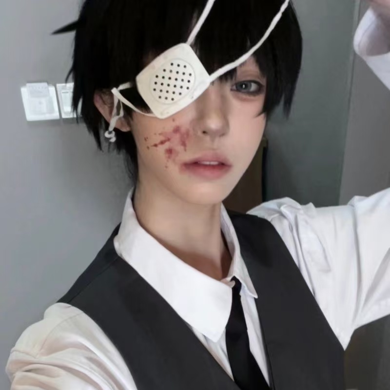 Tokyo Ghoul Mask - اللون الأبيض على الطريقة اليابانية الطبية