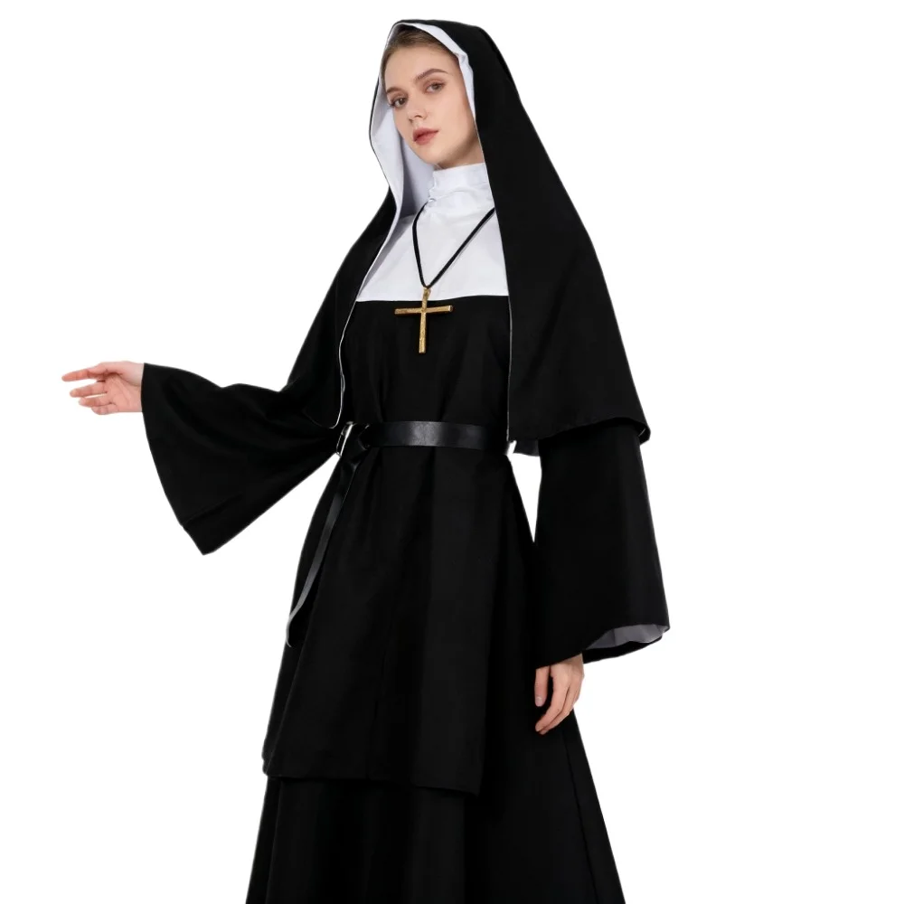 Anime Cosplay Nun - زي تنكري لراهبة الهالوين، زي تقليدي