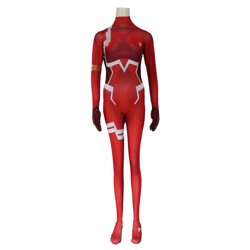 بدلة قفز مثيرة من Pink COSPLAY - مراجعة Anime Cosplay Zero Two وسعره