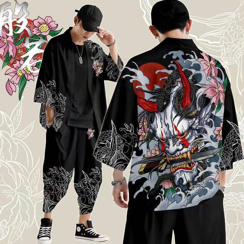 حجم كبير 5XL 6XL ثوب الكيمونو  - مراجعة Demon Slayer Haori وسعره
