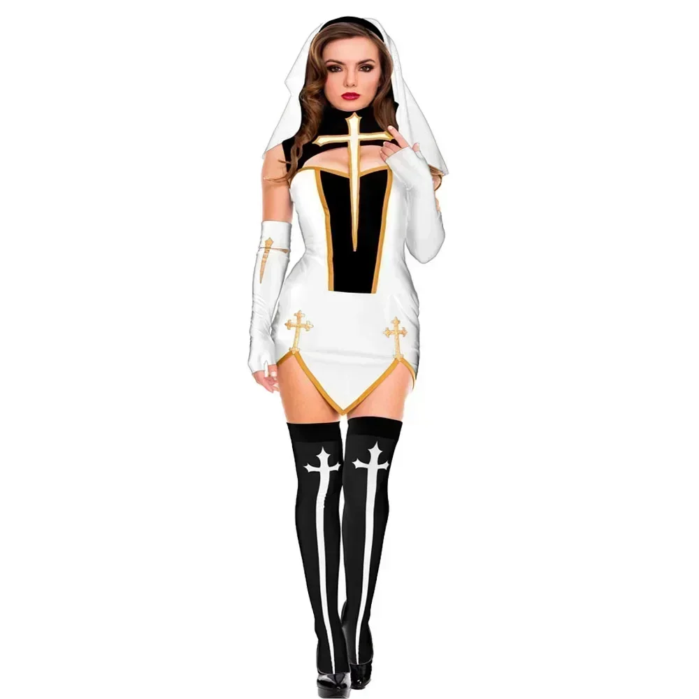 زي راهبة مثير للنساء، أزياء تن - مراجعة Anime Cosplay Nun وسعره