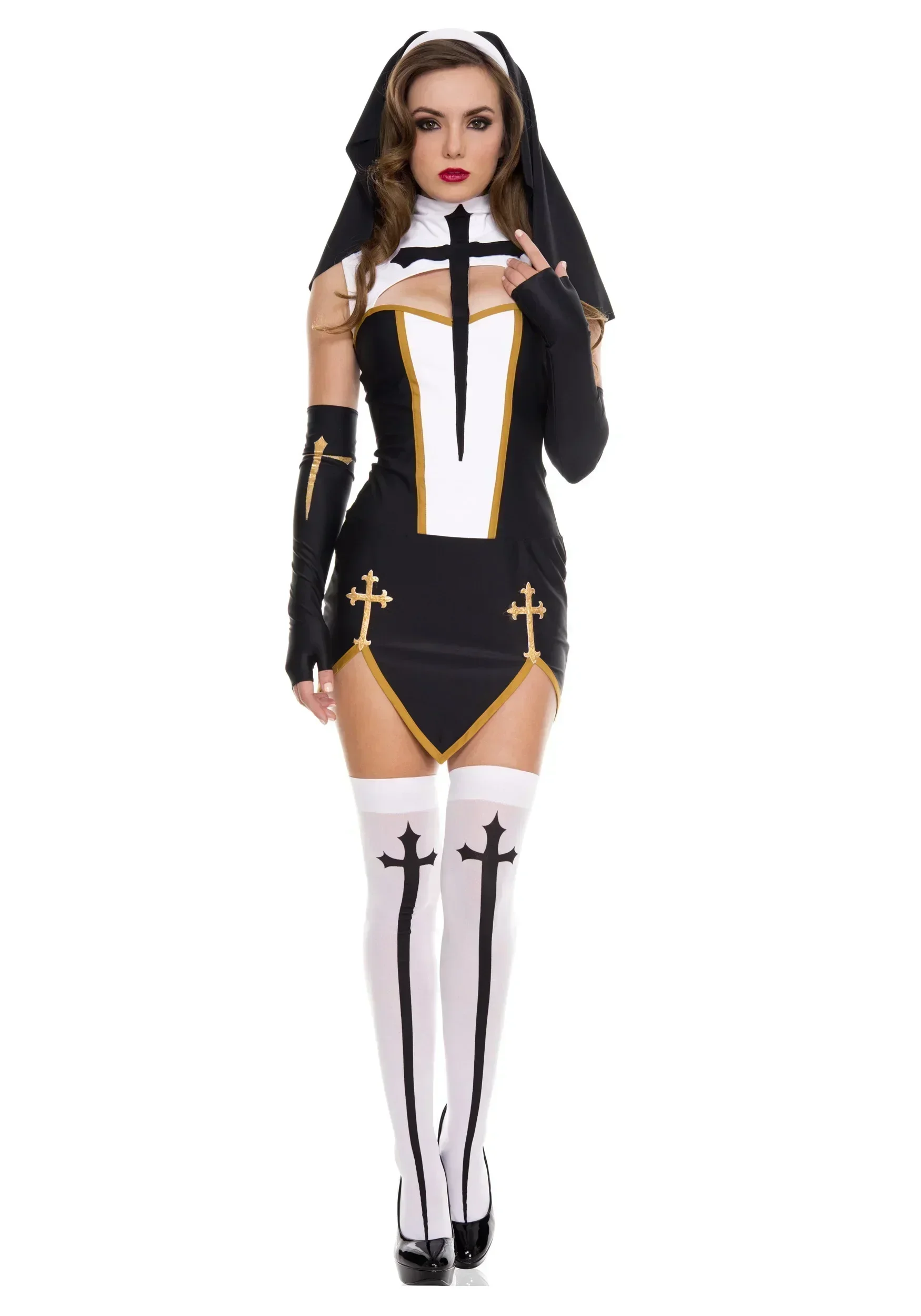 زي راهبة مثير للنساء، أزياء تن - مراجعة Anime Cosplay Nun وسعره