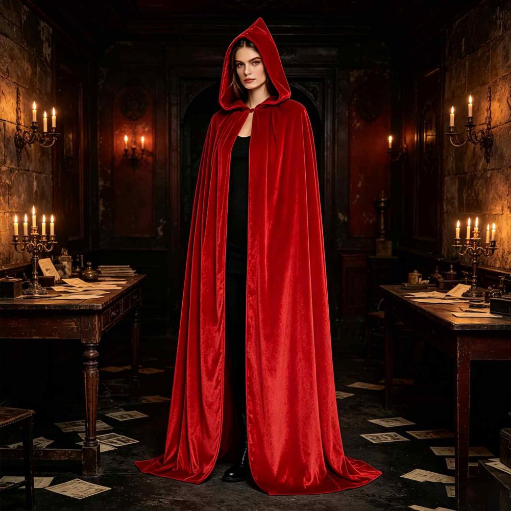 عباءة مخملية بغطاء للرأس للبال - مراجعة Anime Cosplay Nun وسعره