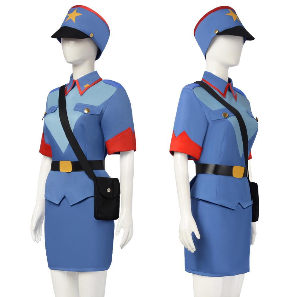 زي تنكري لضابطة الشرطة جيني من - مراجعة Anime Cosplay Outfits Female وسعره