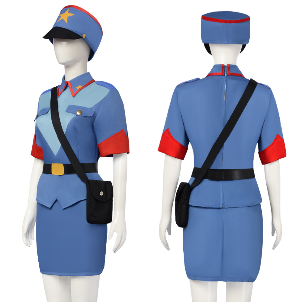 زي تنكري لضابطة الشرطة جيني من - مراجعة Anime Cosplay Outfits Female وسعره