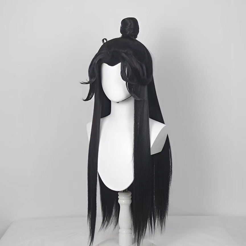 شعر أسود طويل ومستقيم للهالوين - مراجعة Cosplay Anime Black Hair وسعره