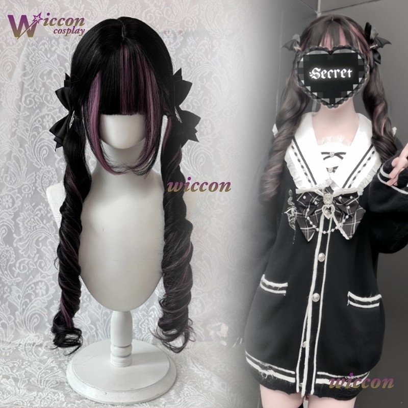 كوميك ‌ شعر مستعار أسود مع شعر - مراجعة Cosplay Anime Black Hair وسعره