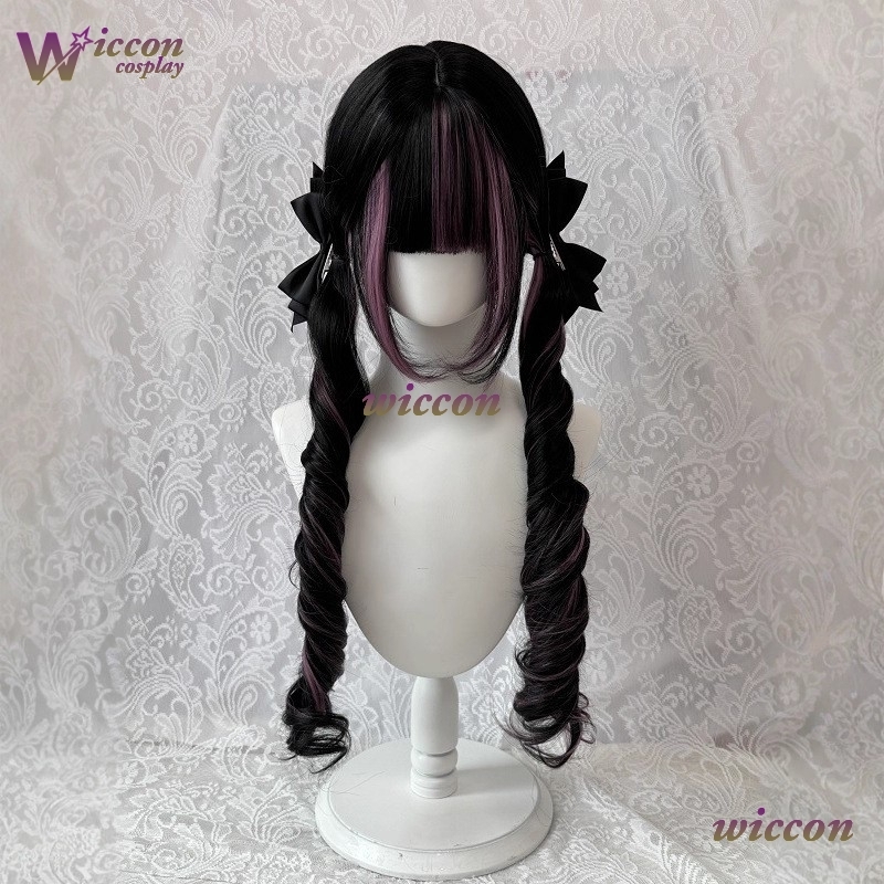 كوميك ‌ شعر مستعار أسود مع شعر - مراجعة Cosplay Anime Black Hair وسعره
